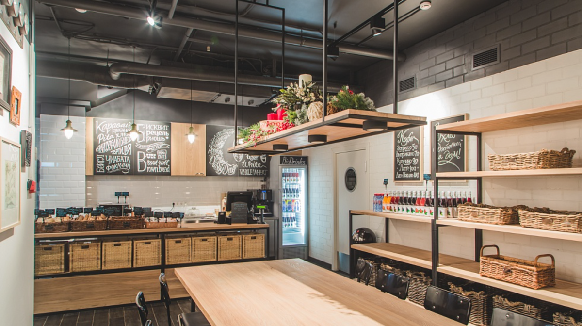 Кондитерская в стиле лофт
