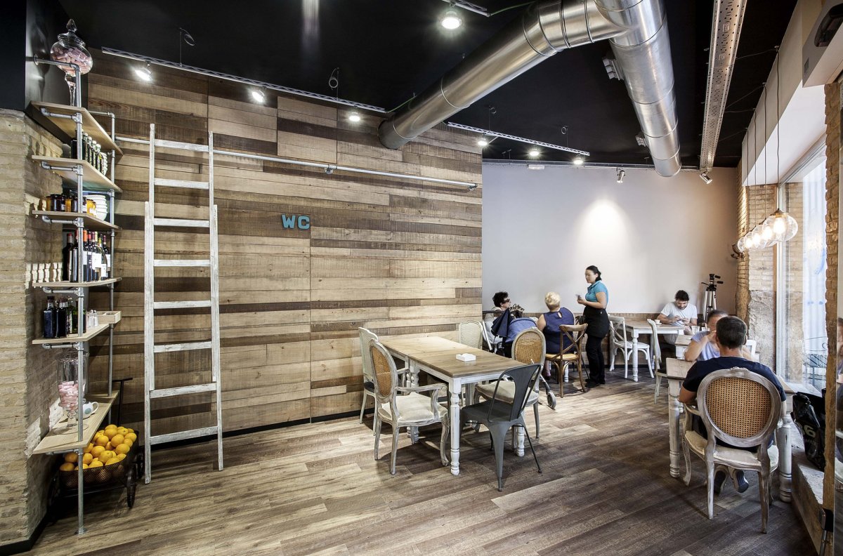 Интерьер пекарни