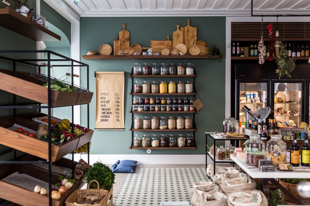 Необычный интерьер пекарни