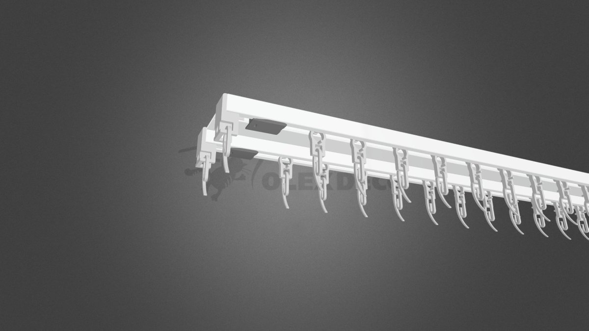 Карниз алюминиевый двухрядный Olexdeco