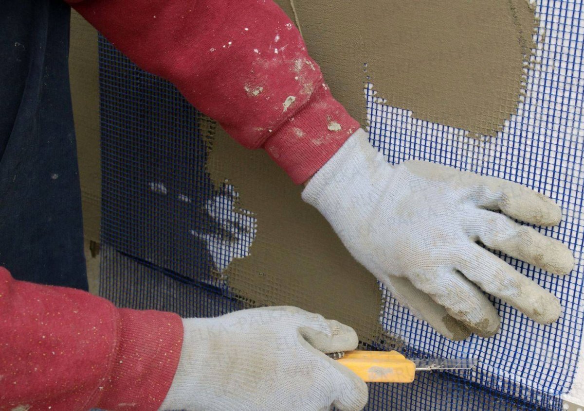 Армирование стен сеткой в 500