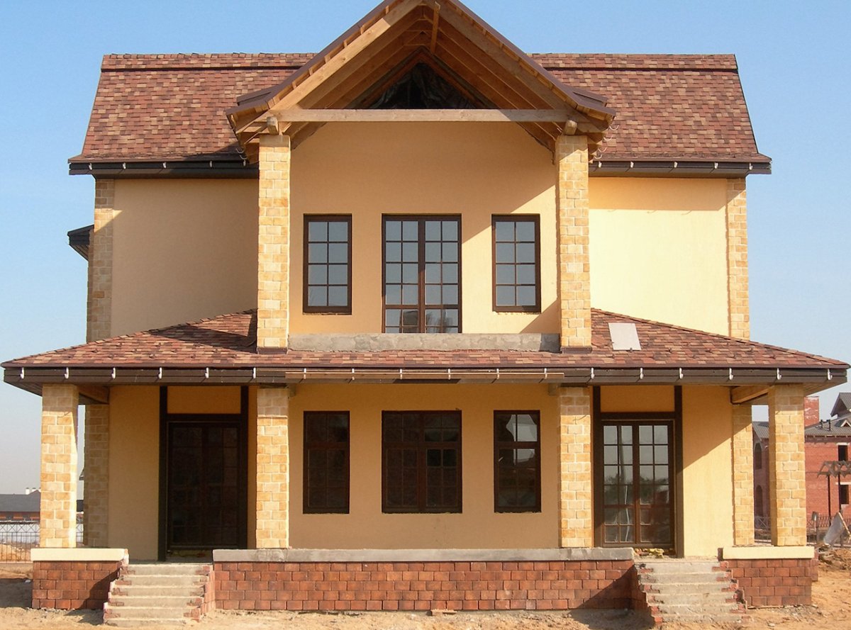 Камешковая штукатурка для фасада