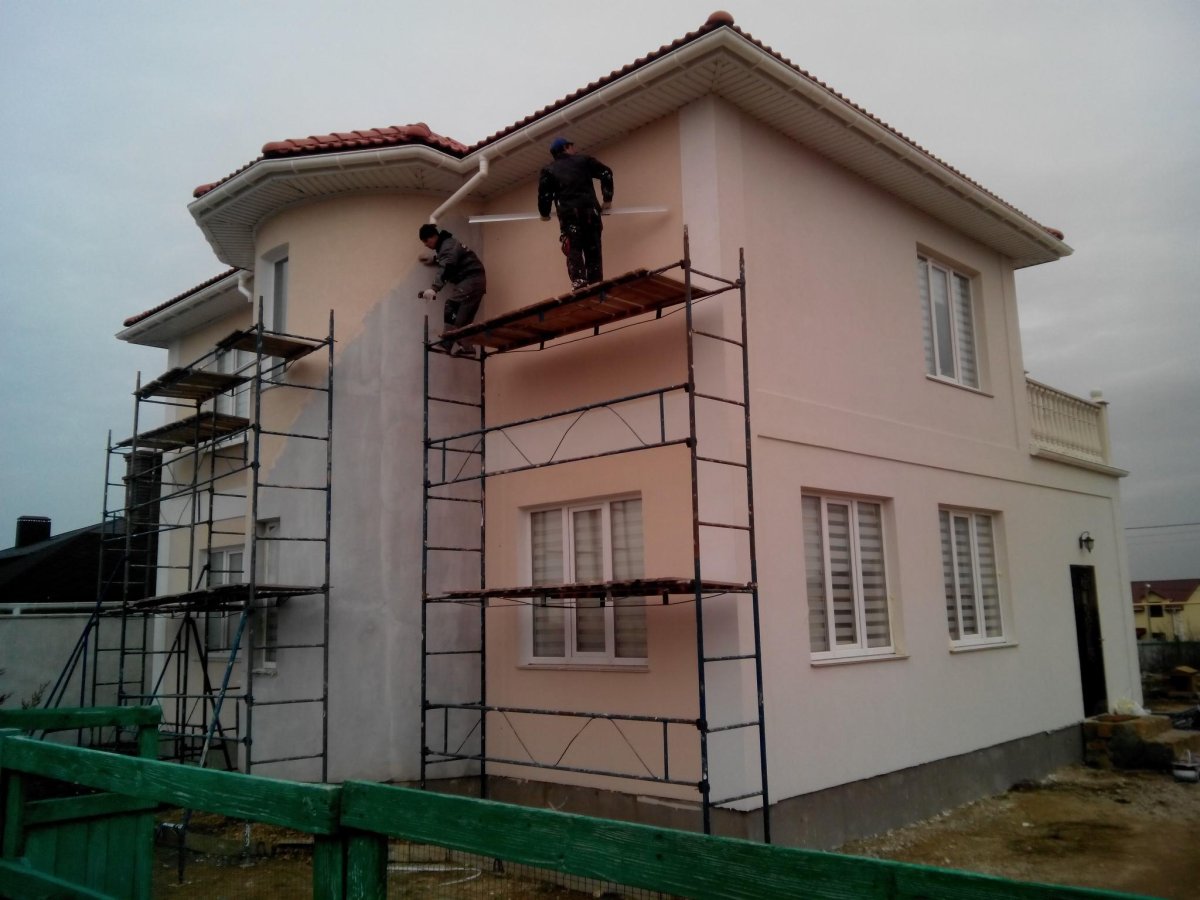 Камешковая штукатурка для фасада