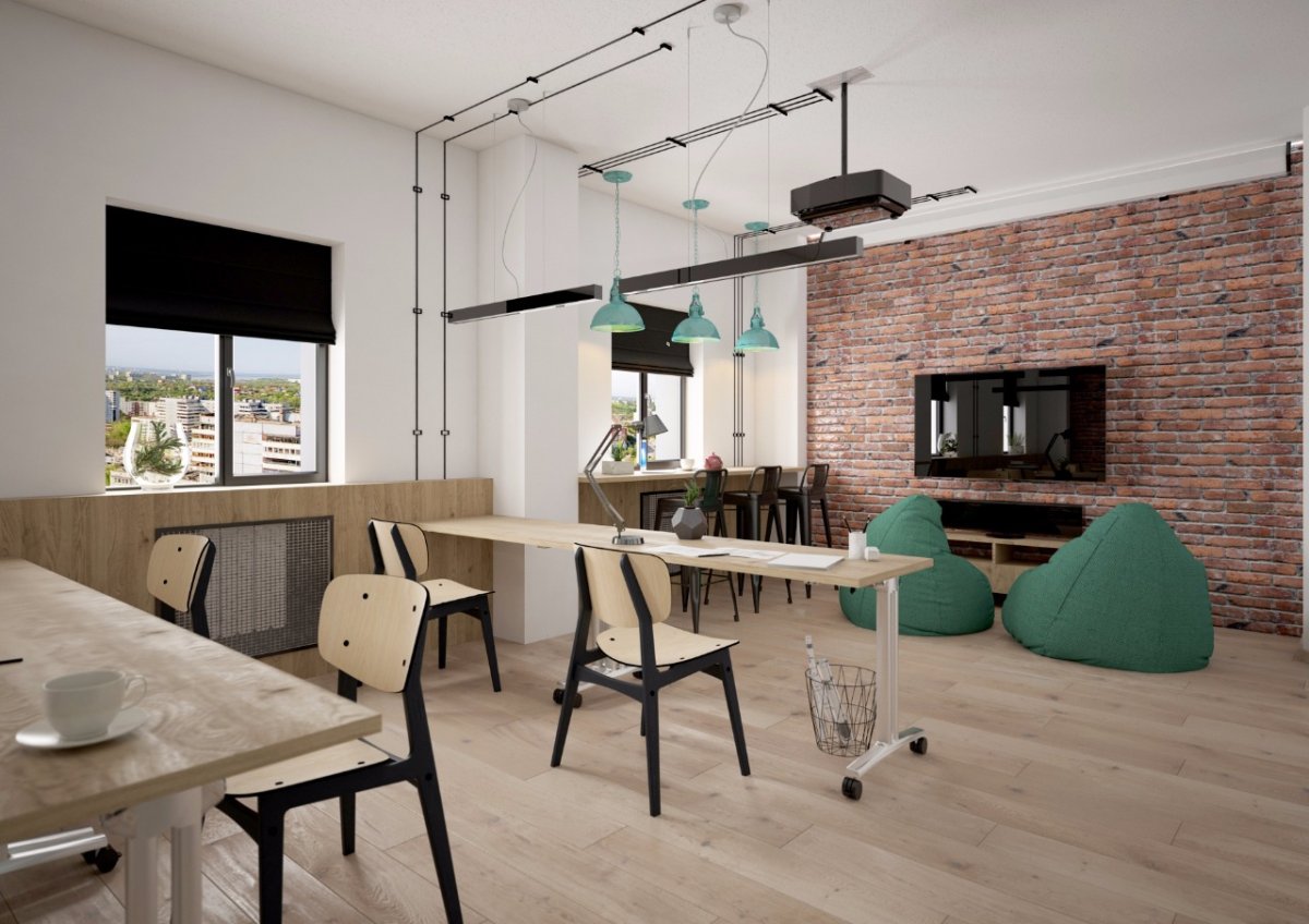 Коворкинг центр в стиле лофт
