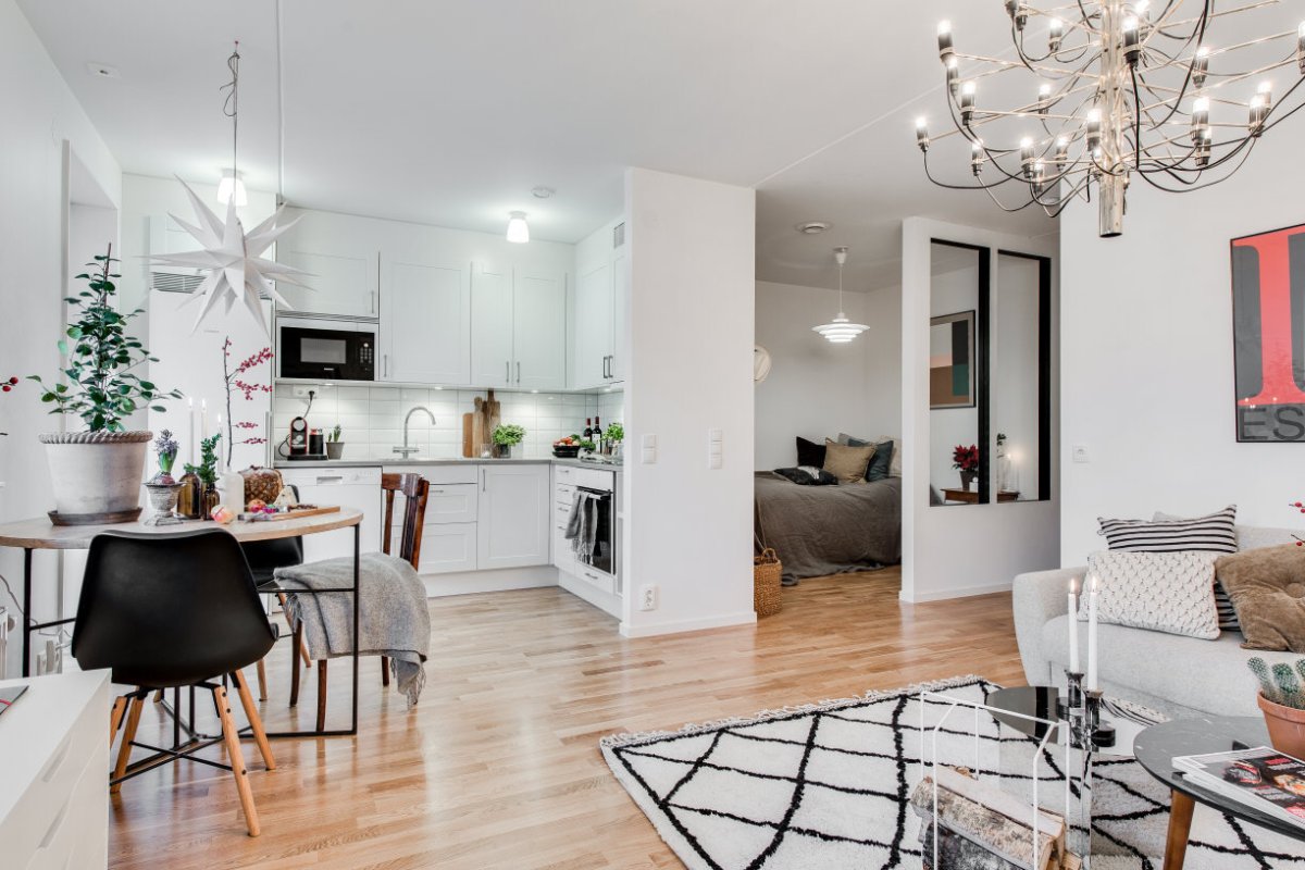 Студия в стиле Сканди