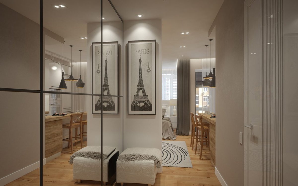 Квартиры 35кв фотографиях интерьер однокомнатной 35 кв м