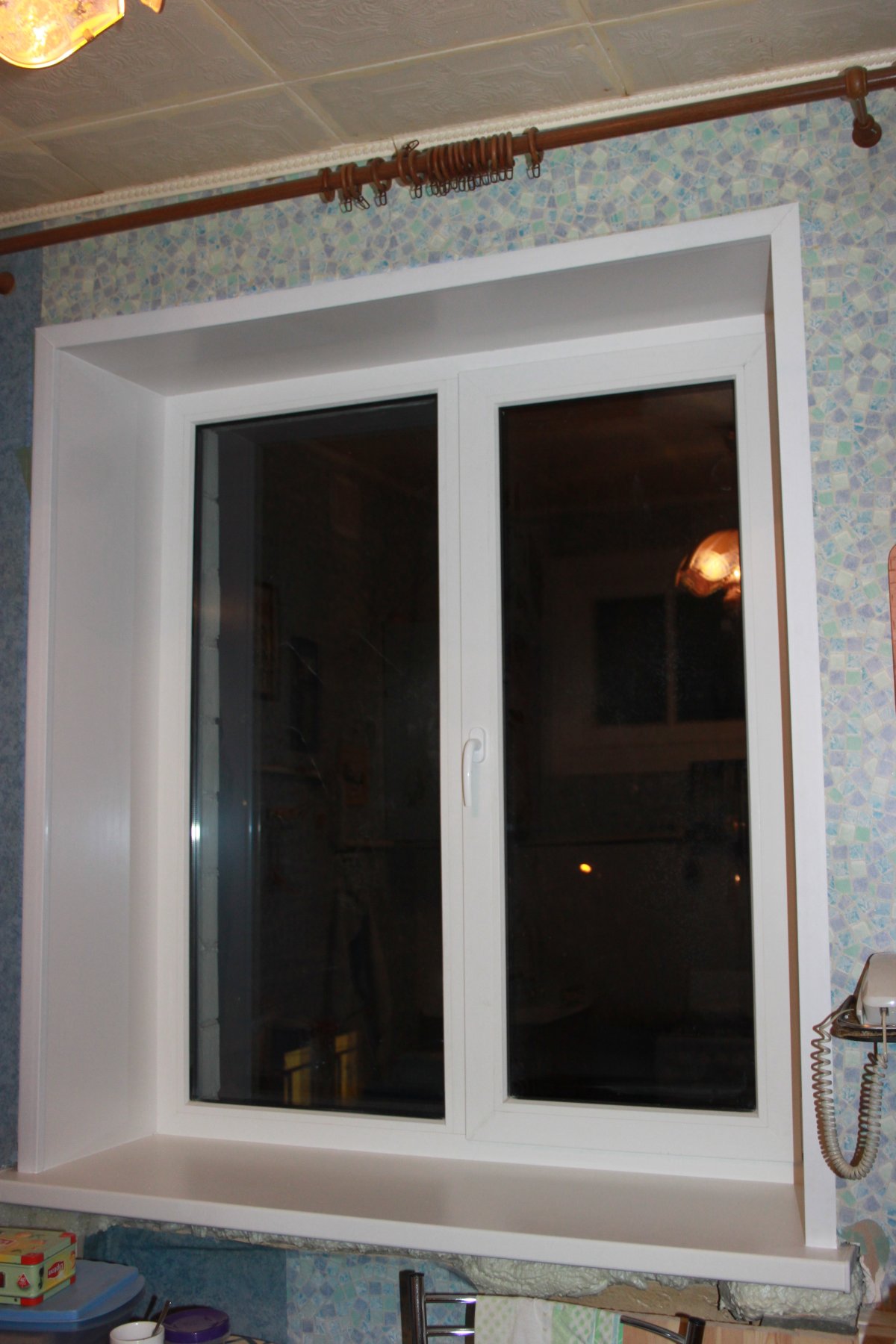 Отделка оконных откосов внутри