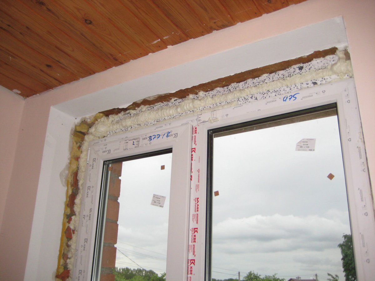 Окрашенные откосы