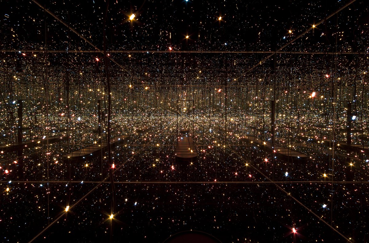 Яёи Кусама бесконечная зеркальная комната