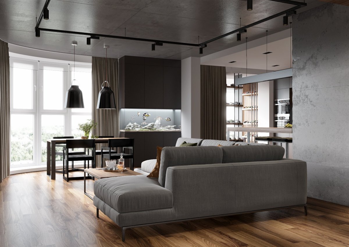 Дизайн лофт Минимализм