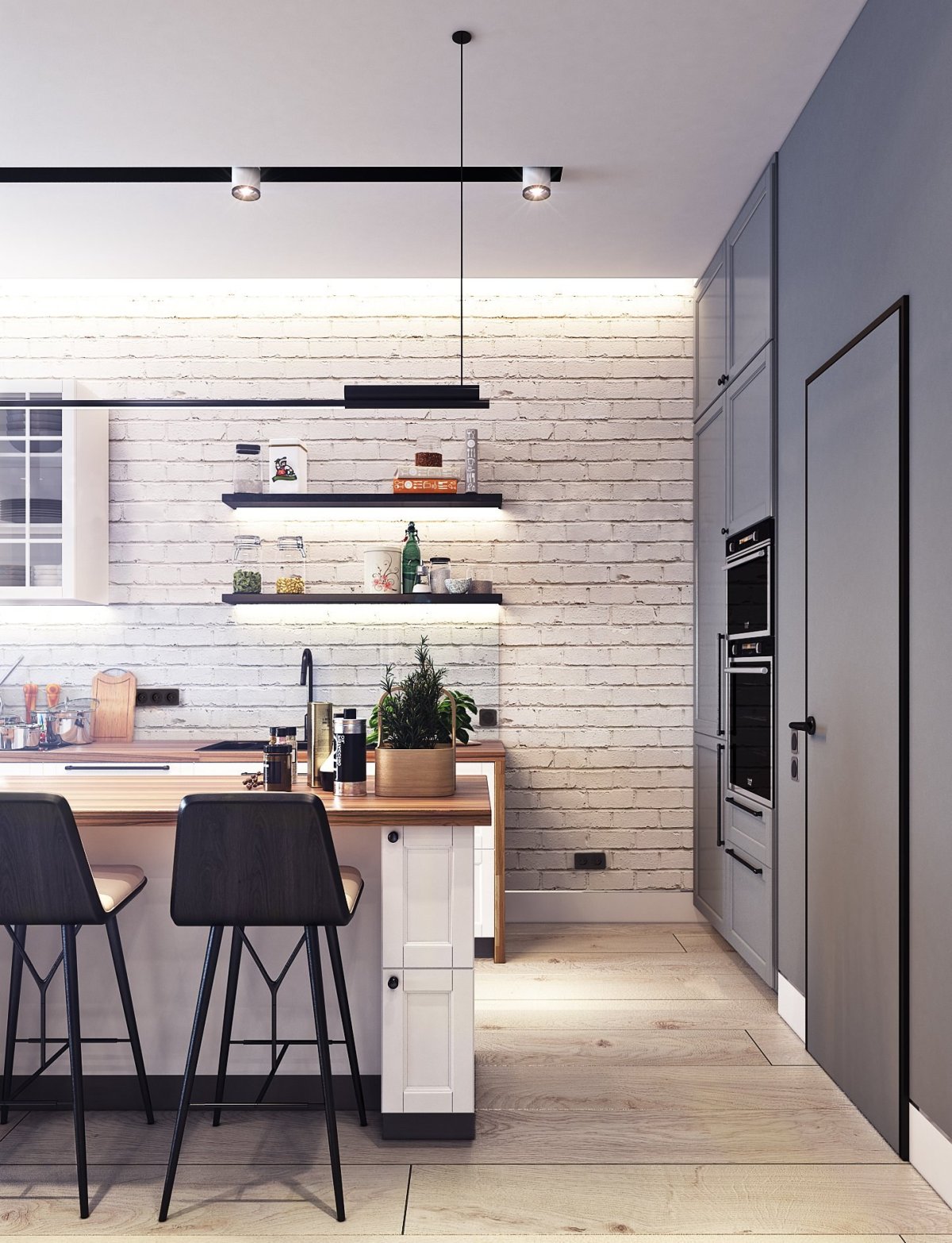 Гостиная лофт Минимализм