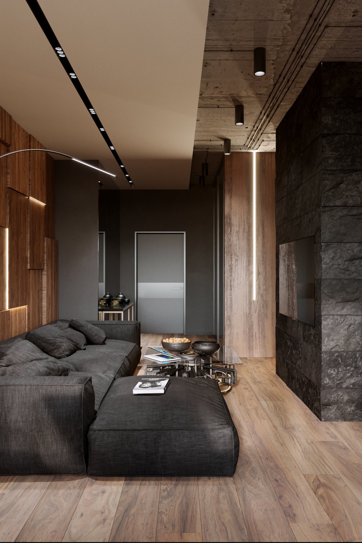 Провода на потолке в интерьере