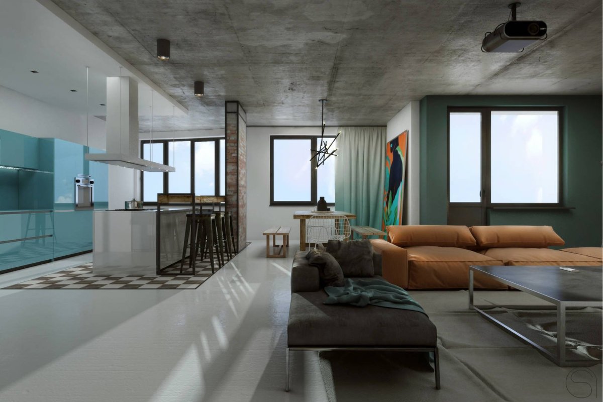 Интерьер квартиры в современном стиле гостиная