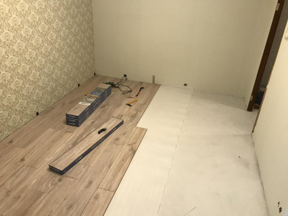 Горизонтальная укладка ламината