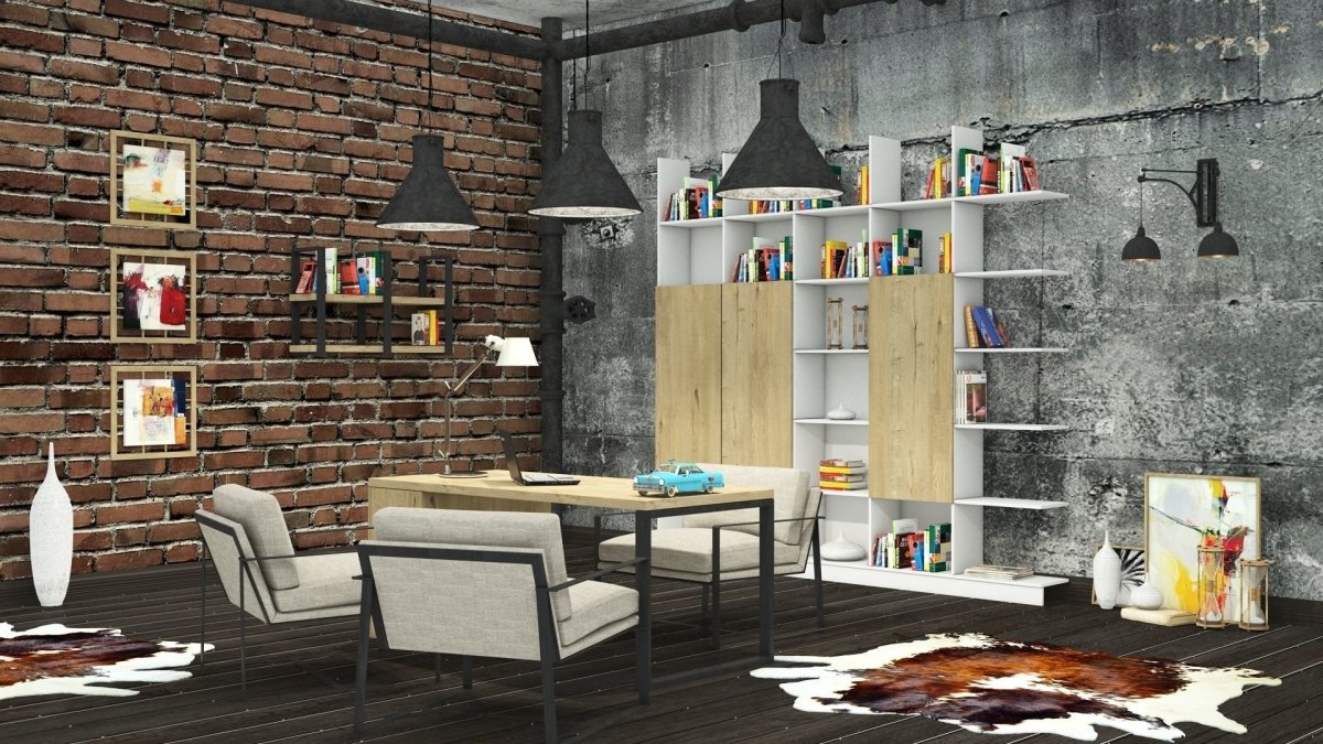 Небольшая кухня в стиле лофт