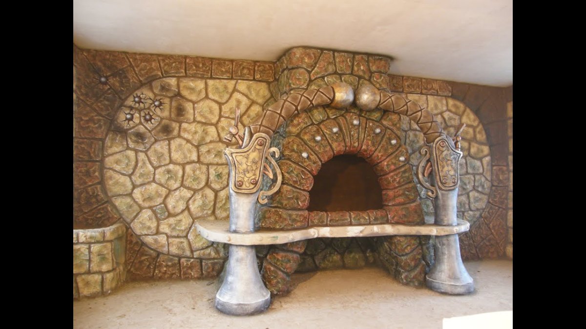 Имитация камня из штукатурки