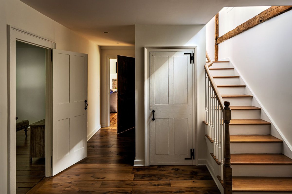 Сочетание лестницы и пола