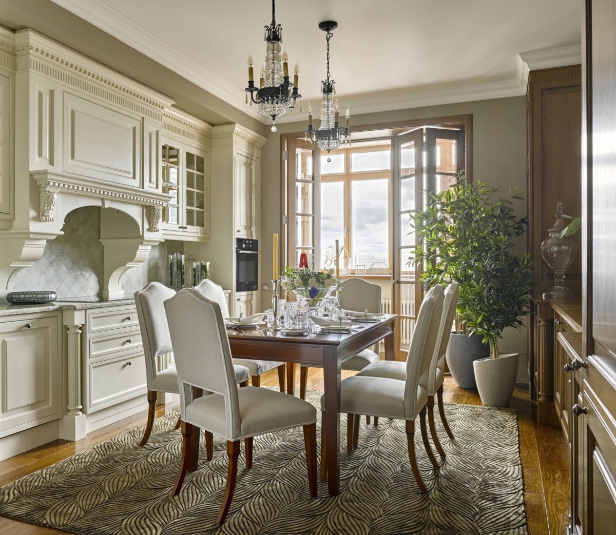 Средиземноморский греческий интерьер