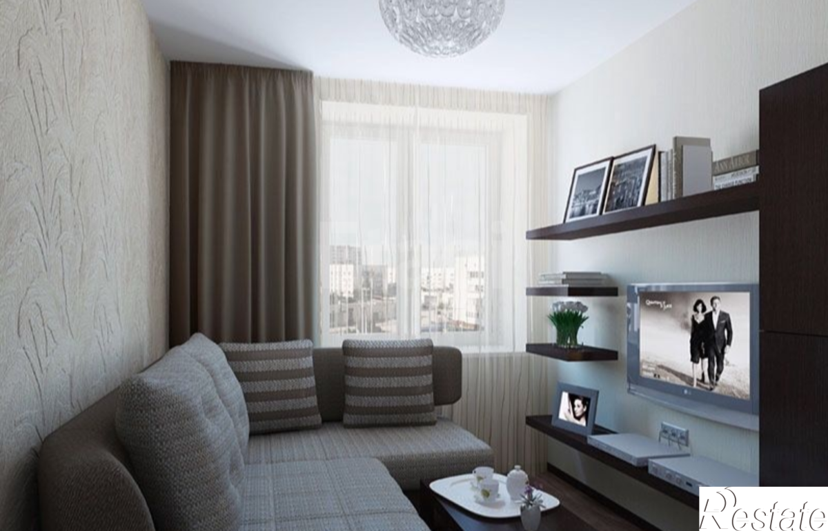 Зал в малогабаритной квартире