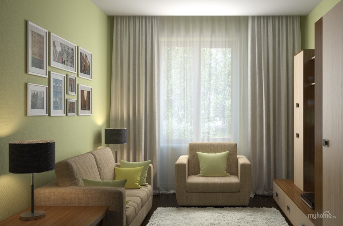 Гостиная Неоклассика 17 кв м