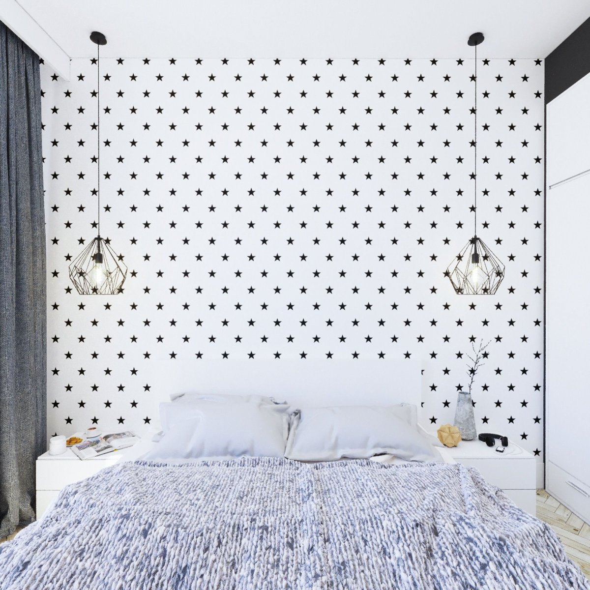 Спальня в скандинавском стиле