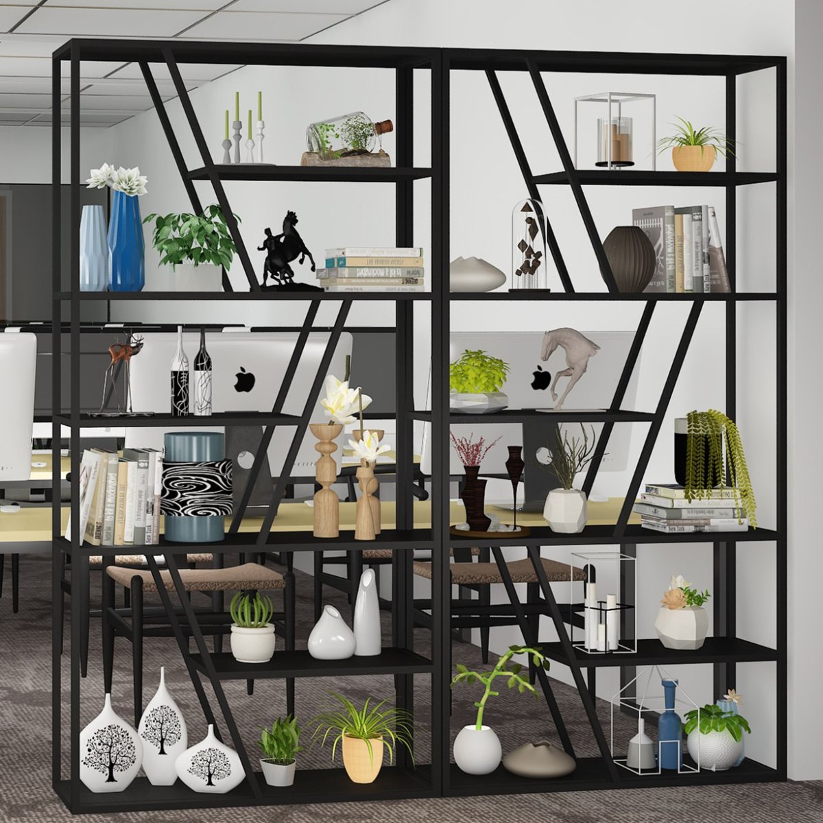 Стеллаж Ивар в стиле лофт