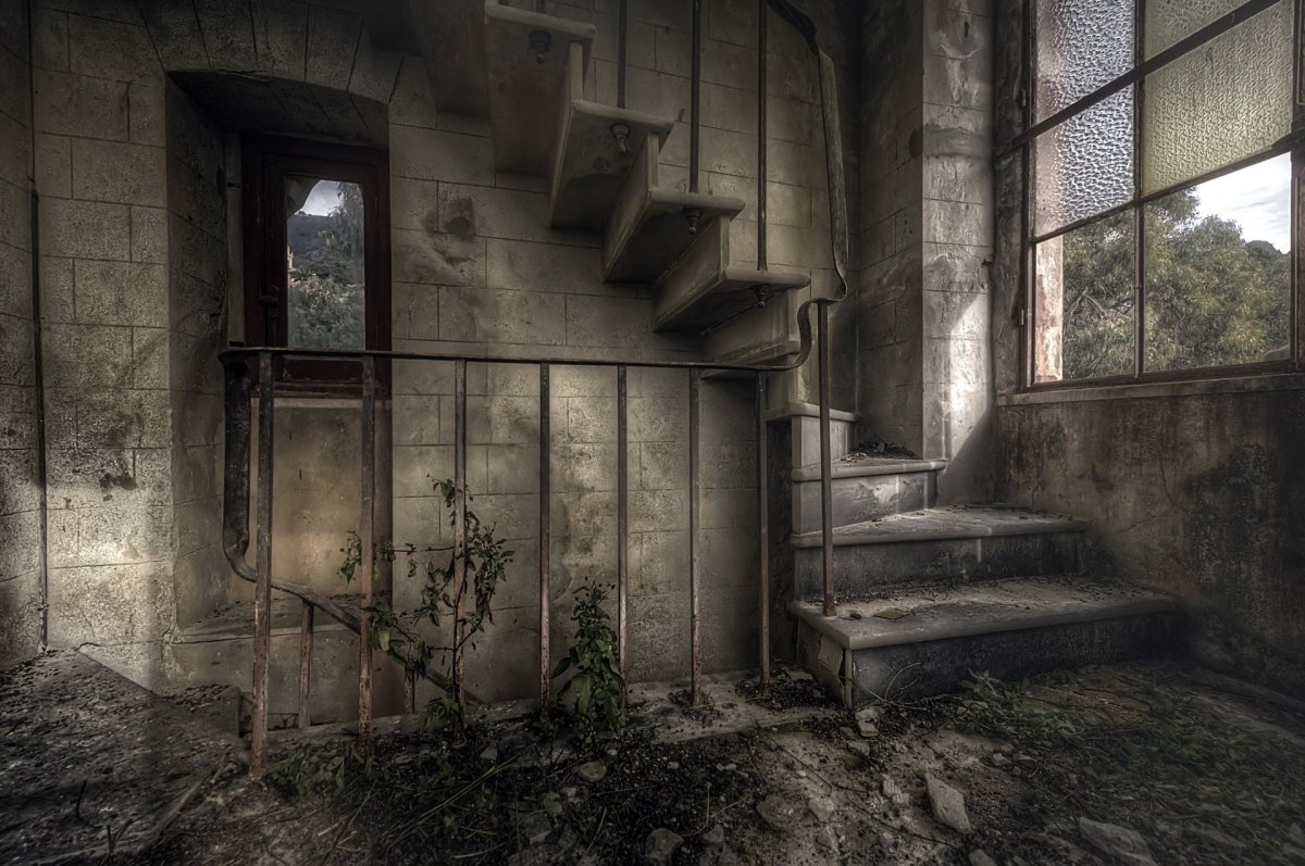 Фон старый дом внутри