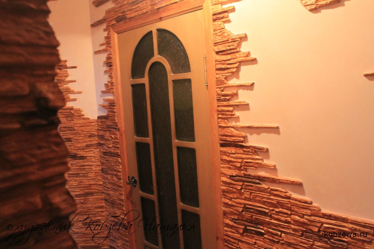 Декор декоративным камнем