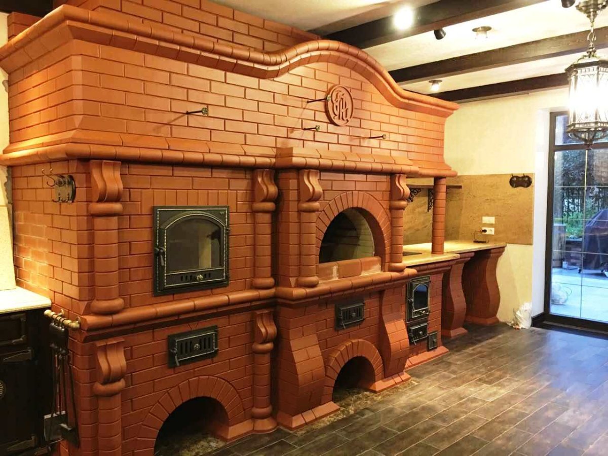 Изразцовая печь звезда севера