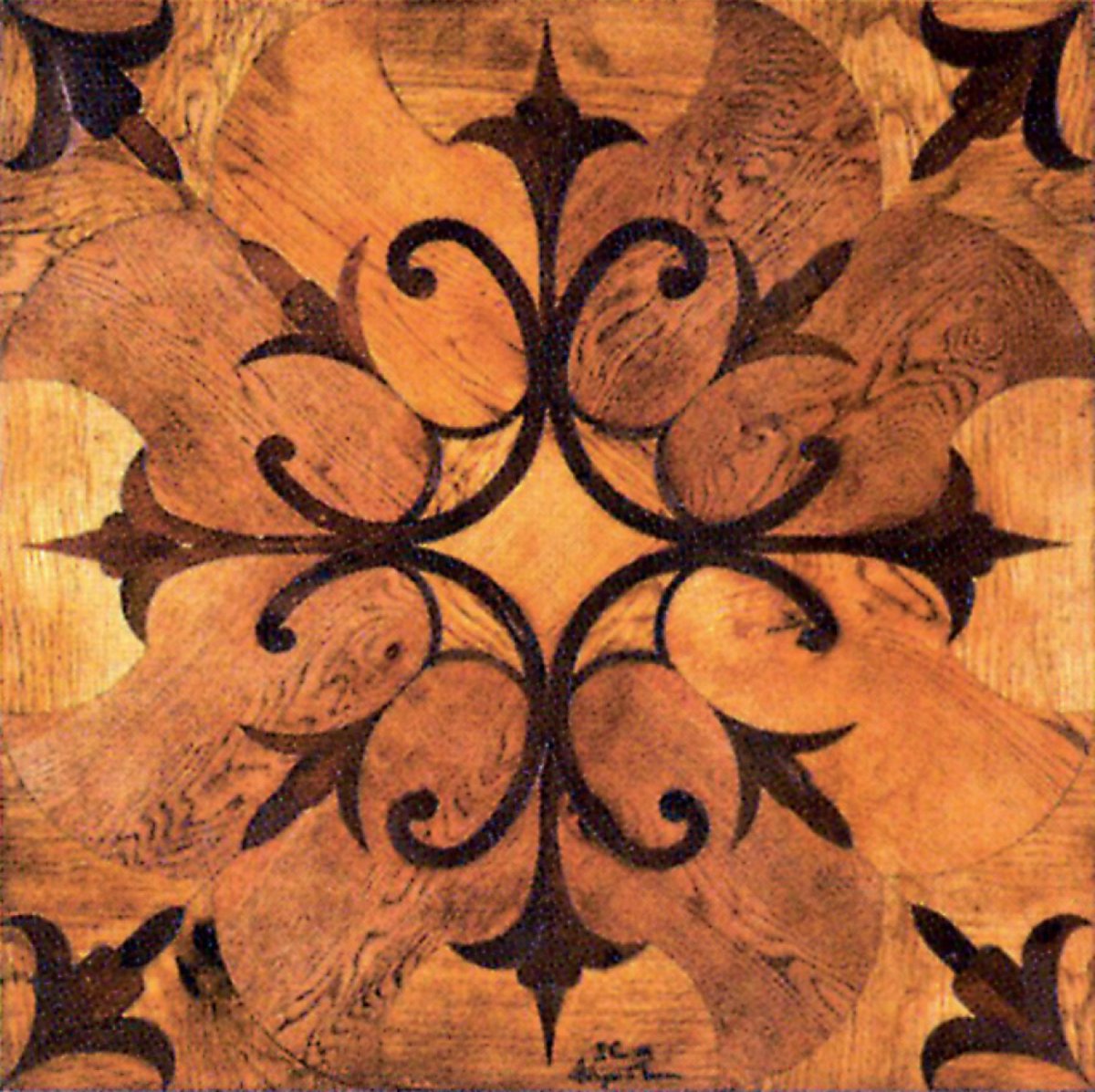 Сетчатый орнамент Маркетри