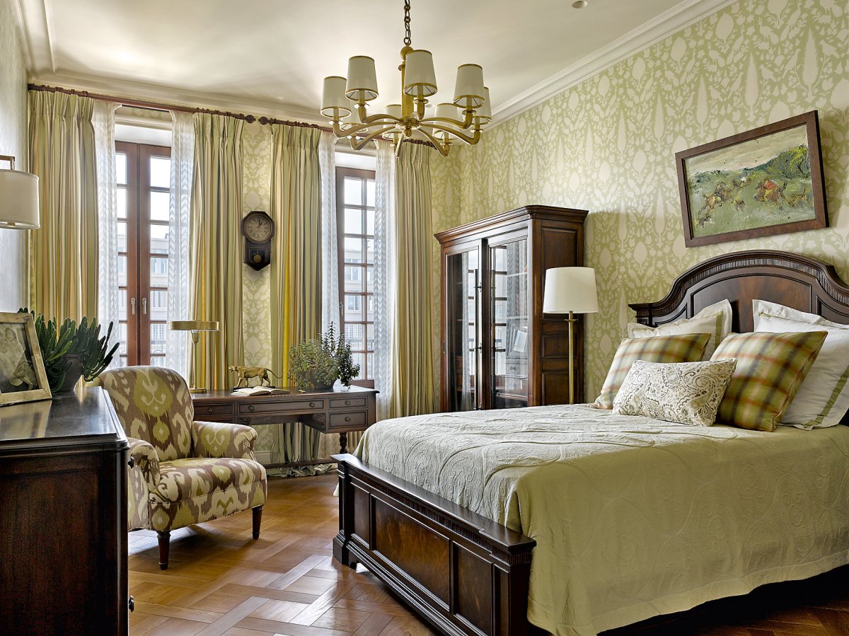 Маленькая спальня в английском стиле