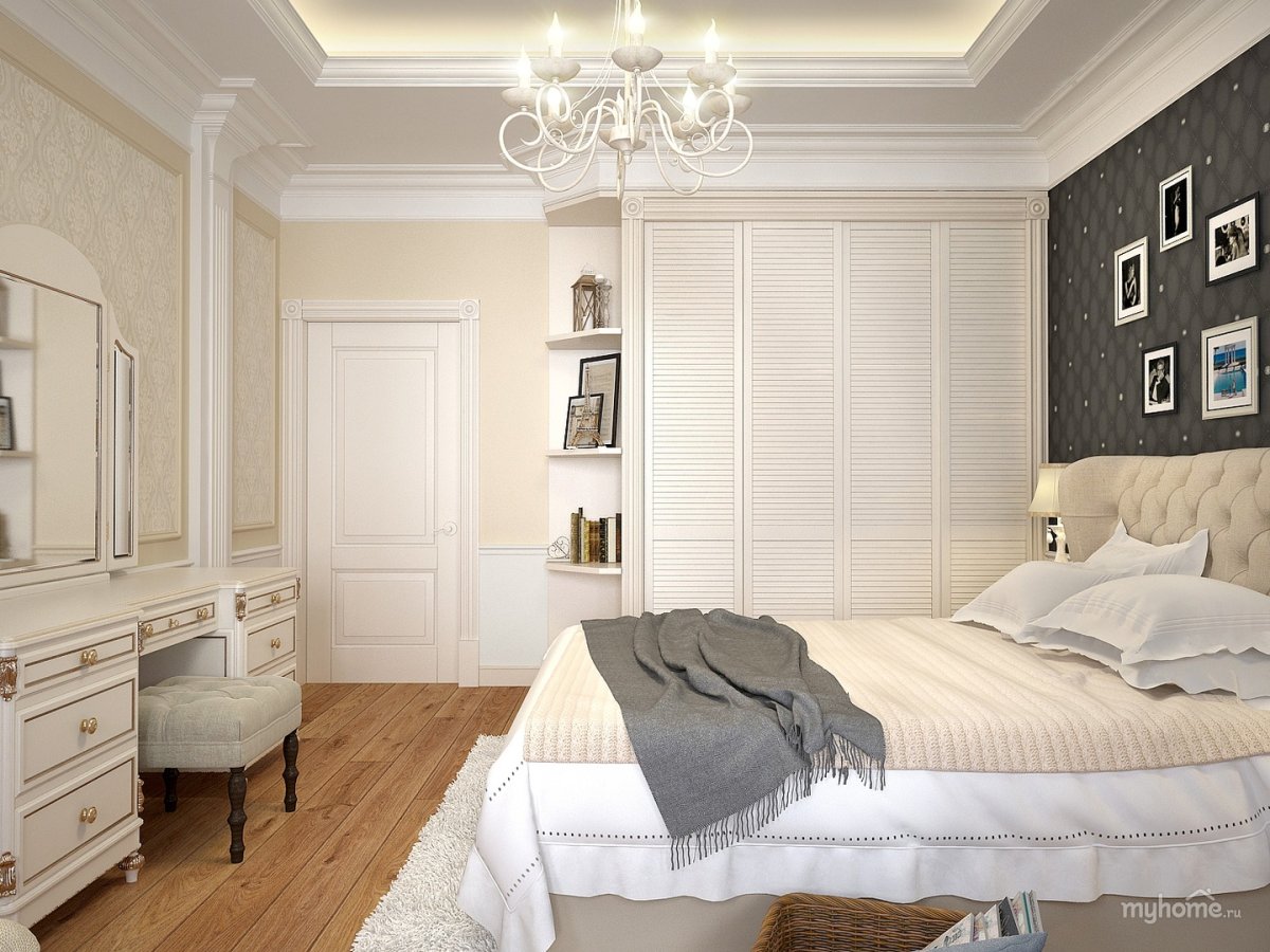 Спальня в стиле английская современная классика