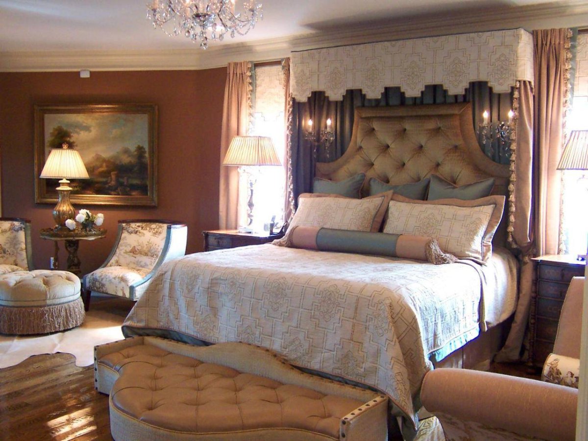 Английский стиль в интерьере спальни