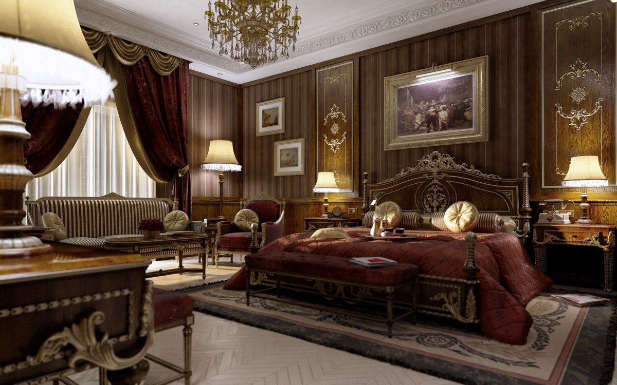 Спальня в британском стиле