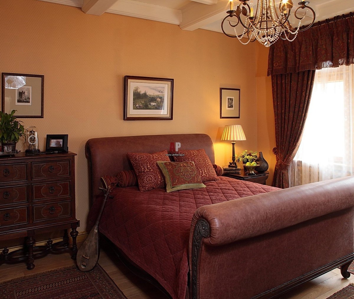 Спальня кабинет в классическом стиле