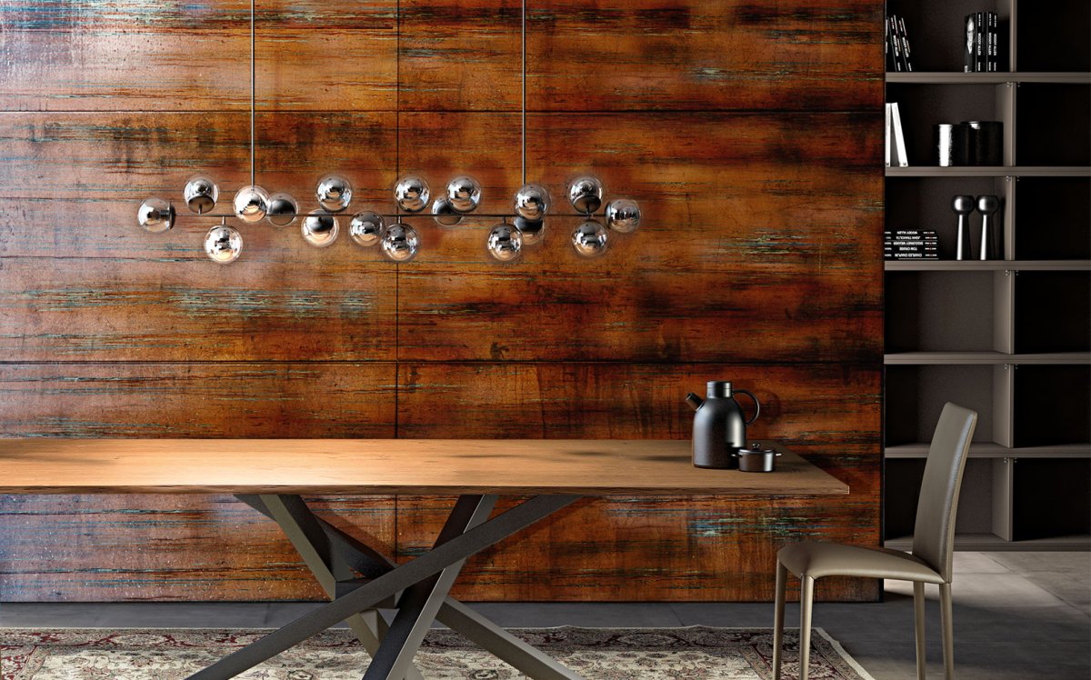 Серые настенные панели