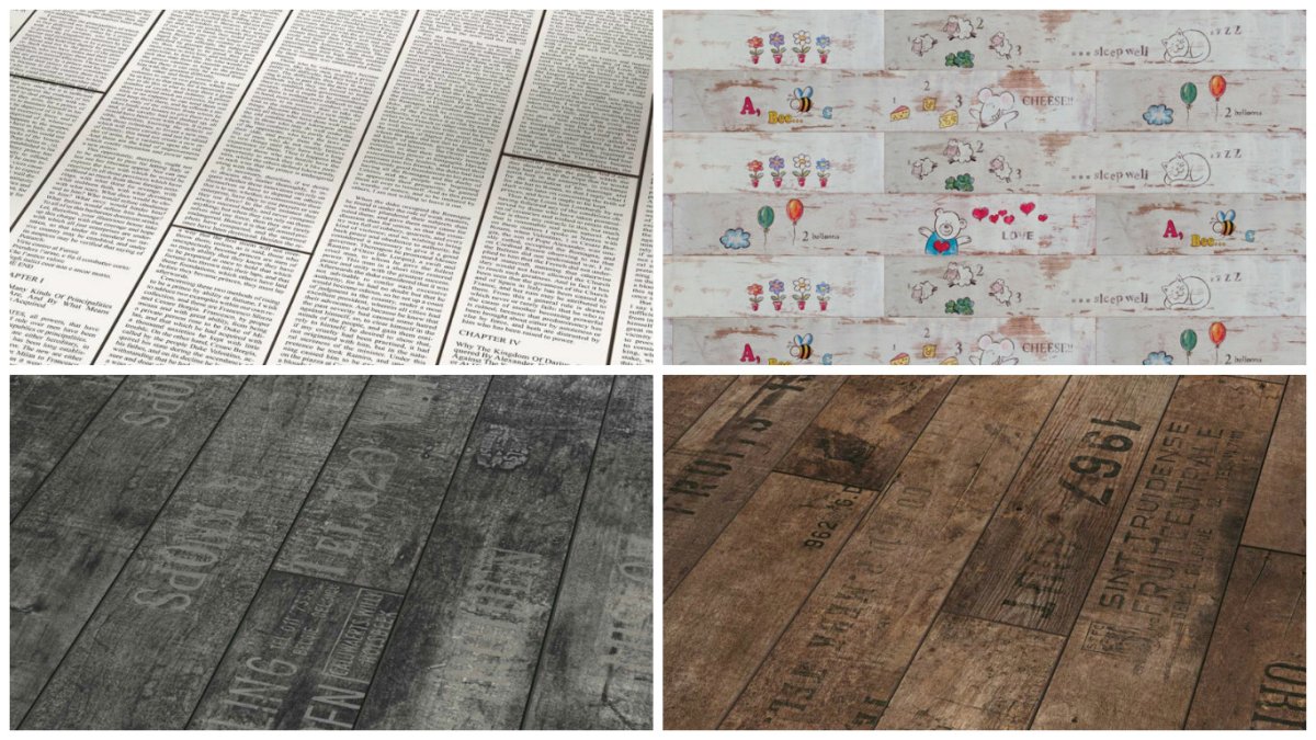 Необычный ламинат с рисунком