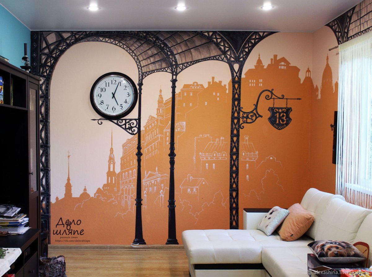 Интерьерные часы для девочки