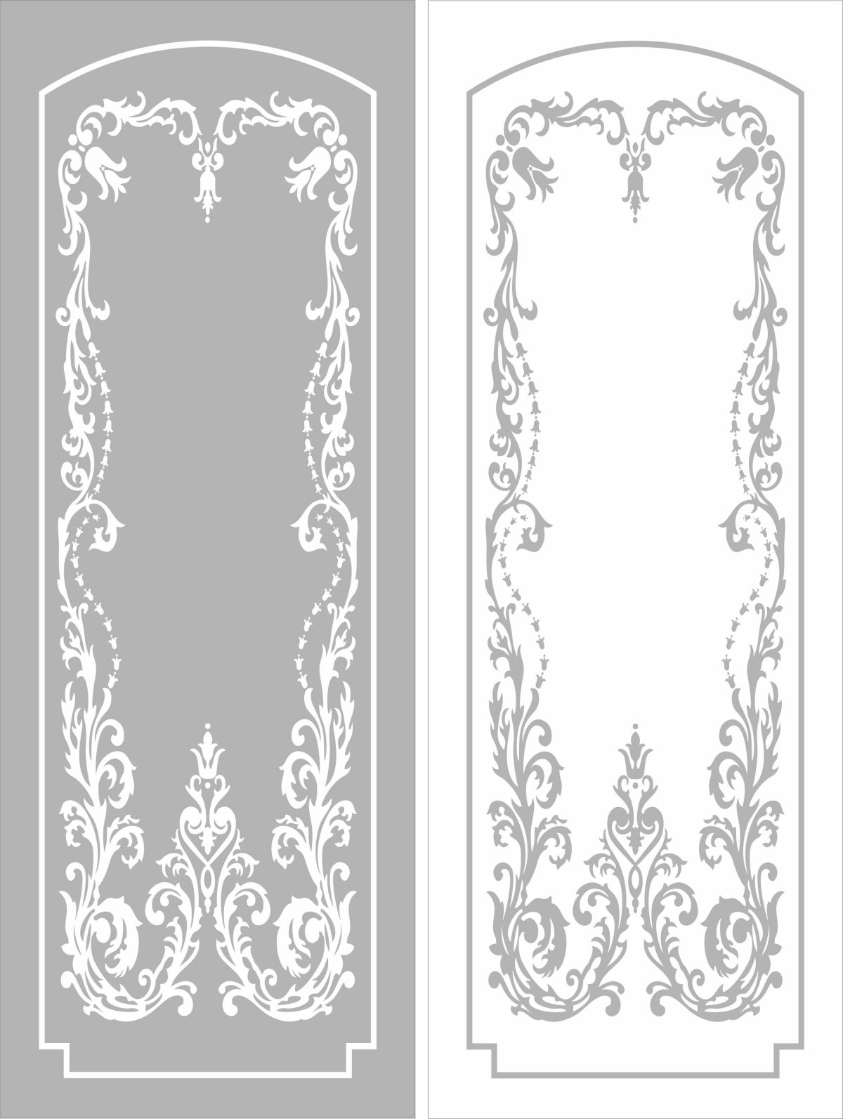 Трафареты для декора дверей