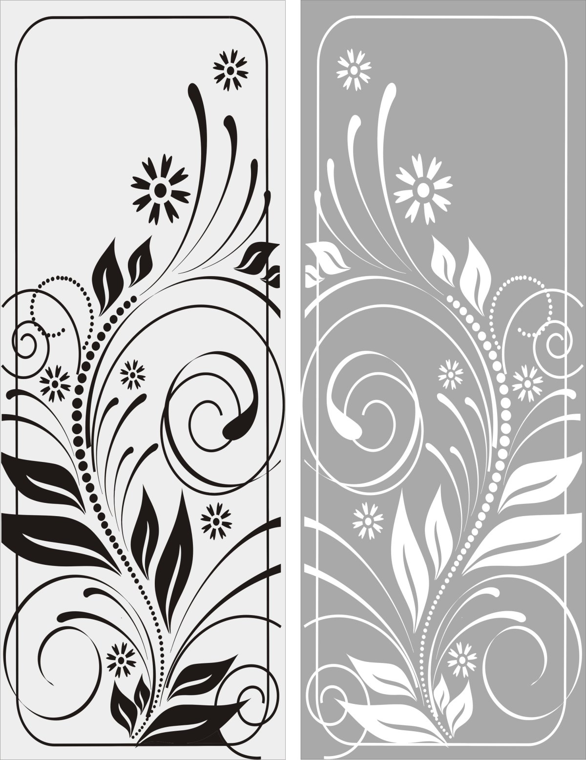 Трафаретные узоры на мебели