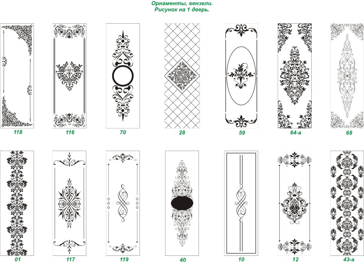 Орнамент на дверь