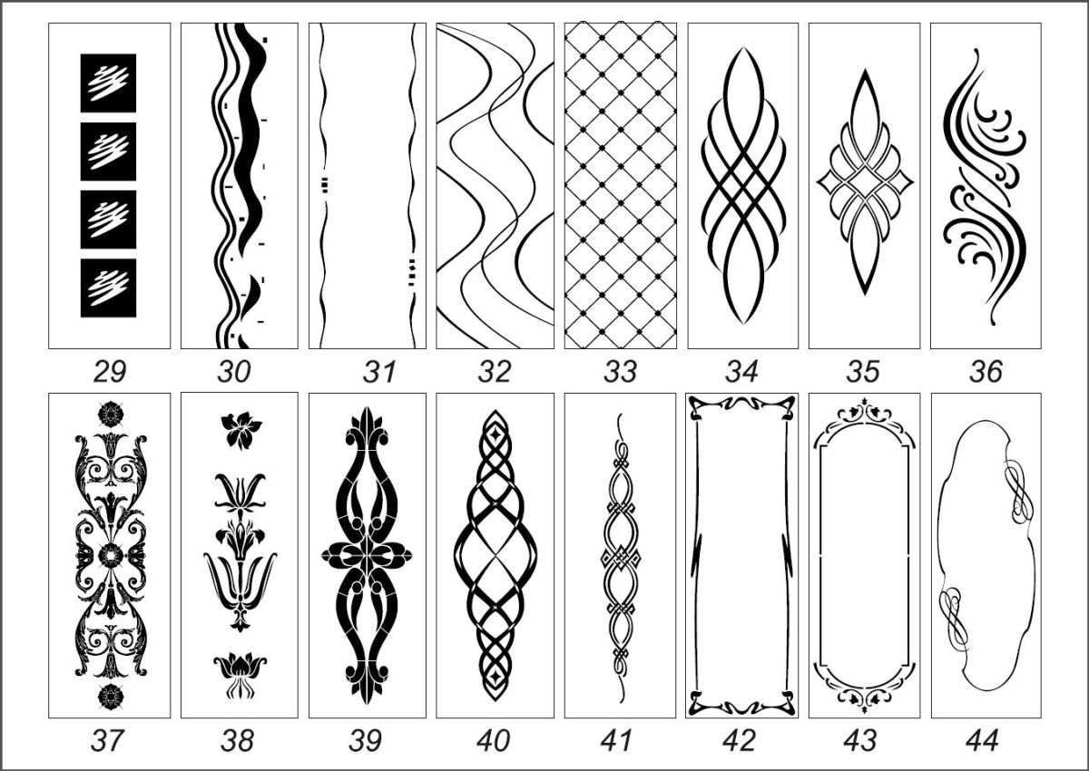 Узоры для декорирования