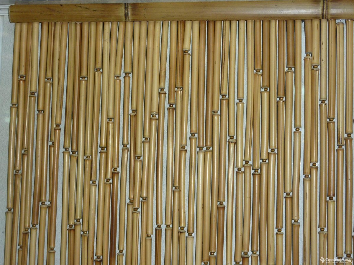 Бамбуковые занавески на дверной проем