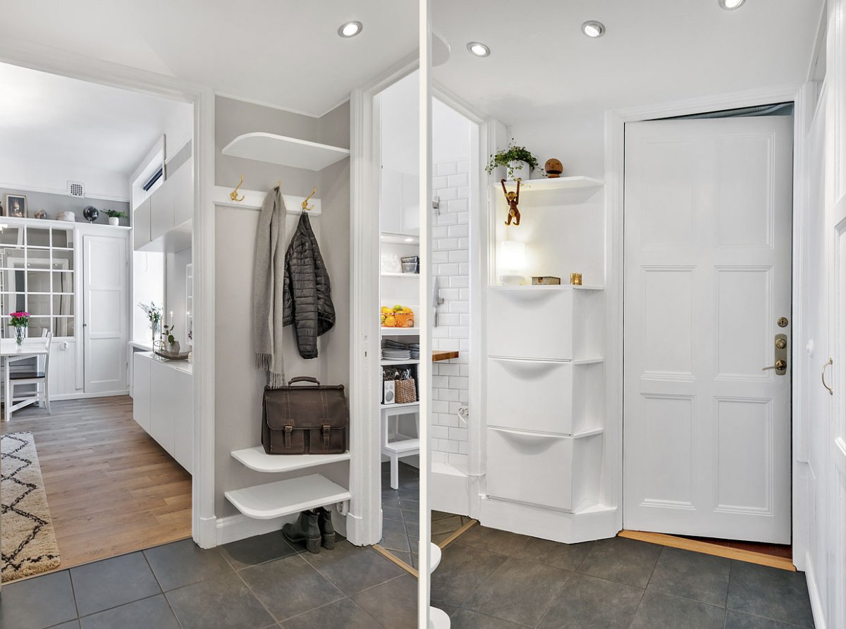 Прихожая в маленькой студии