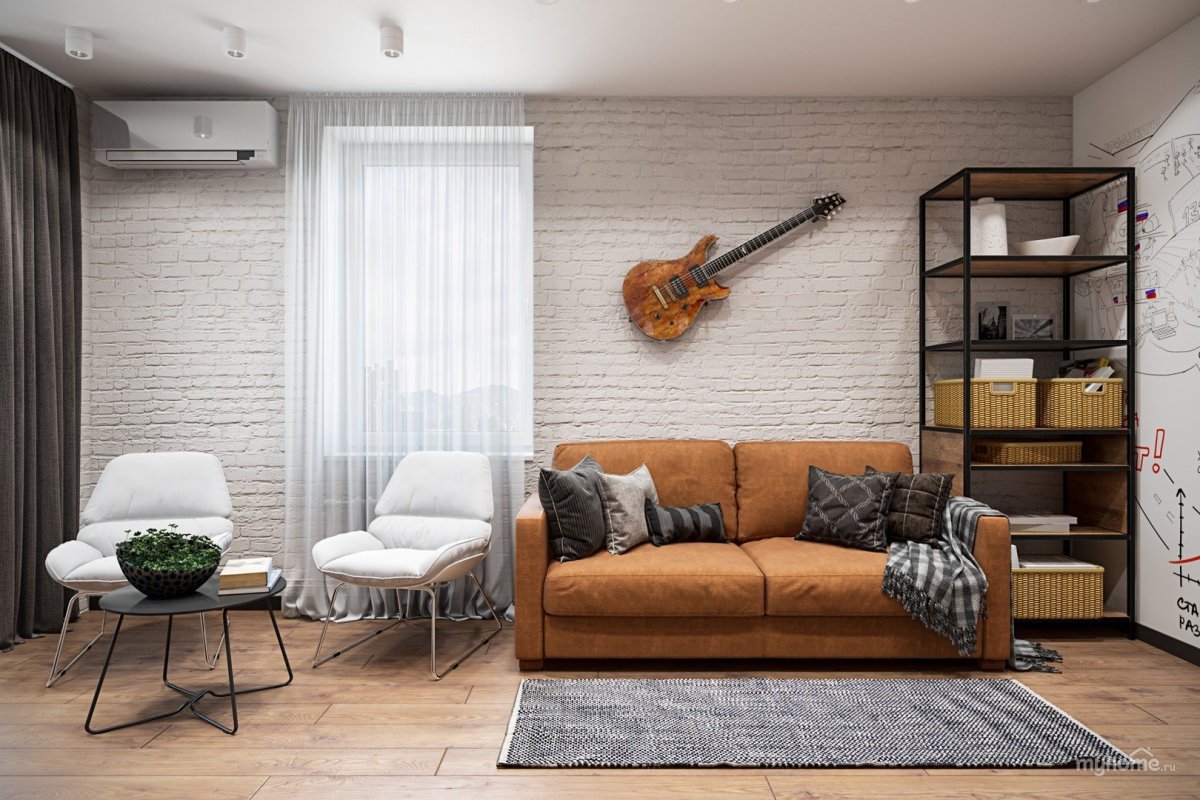 Гостиная Сканди лофт