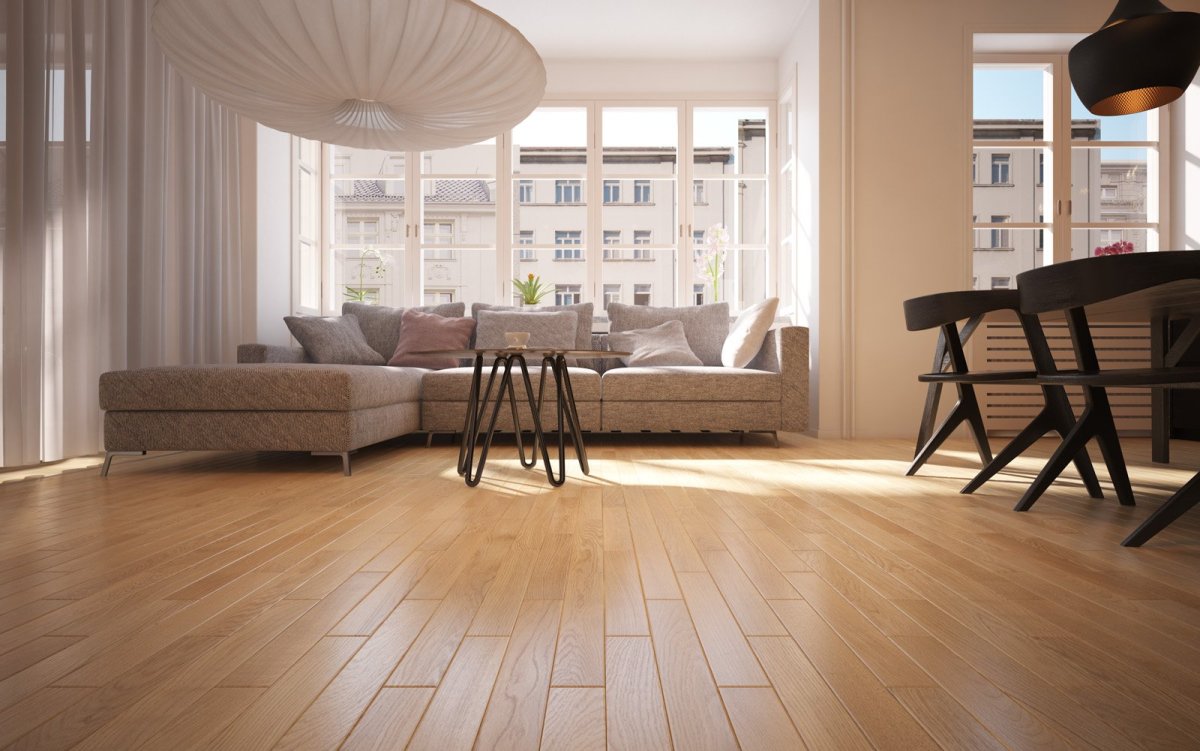 Коричневый ламинат в интерьере