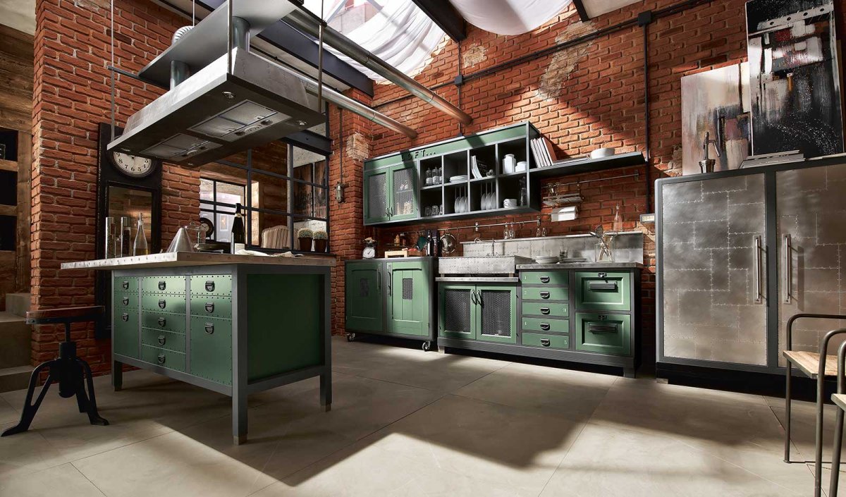 Холодильник в Индустриальном стиле