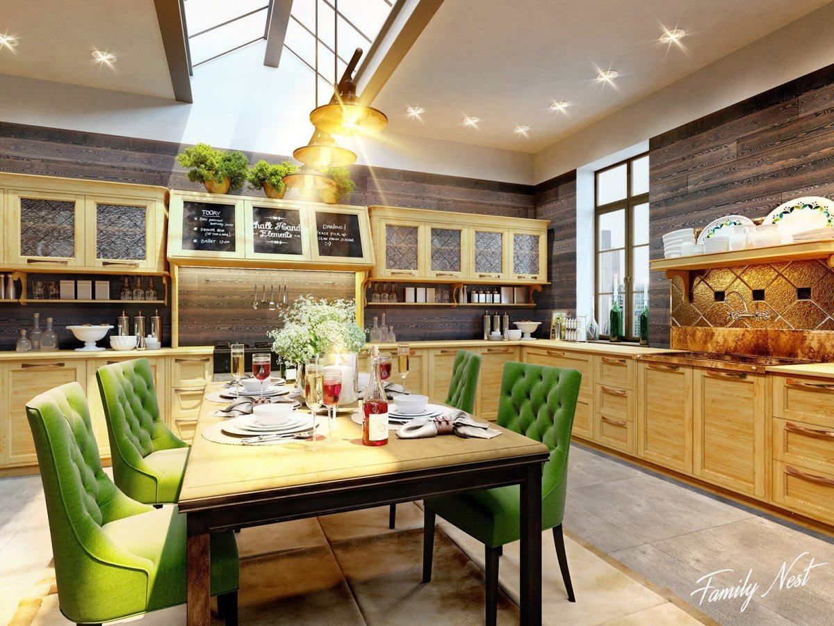 Кухня в стиле крафт