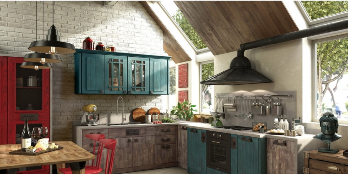 Кухни трио лофт микс