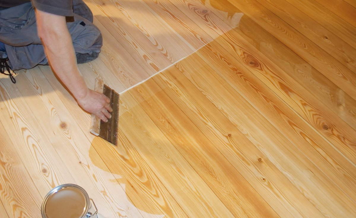 Шлифовка пола из шпунтованной доски